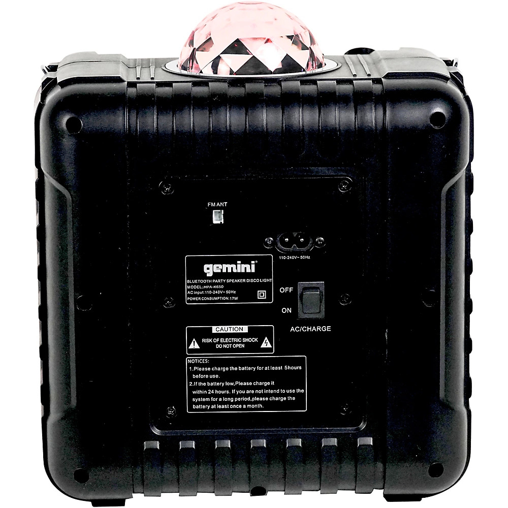 Gemini Gemini MPA-K650 Karaoke Party Speaker