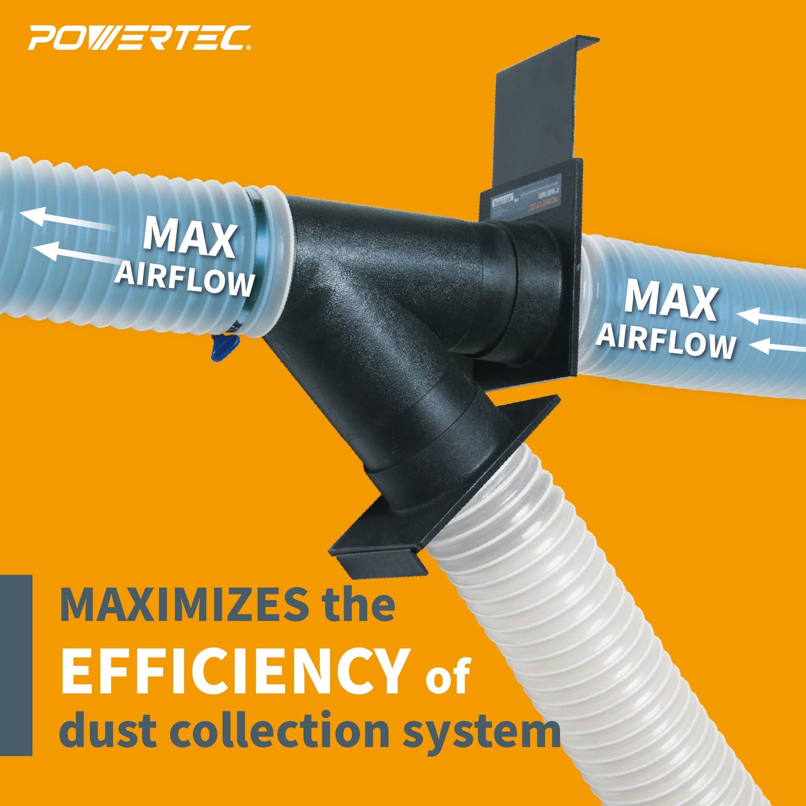 70287 4 Inch Blast Gate Dust Collection Quick Change Threaded/Non-Threaded En...