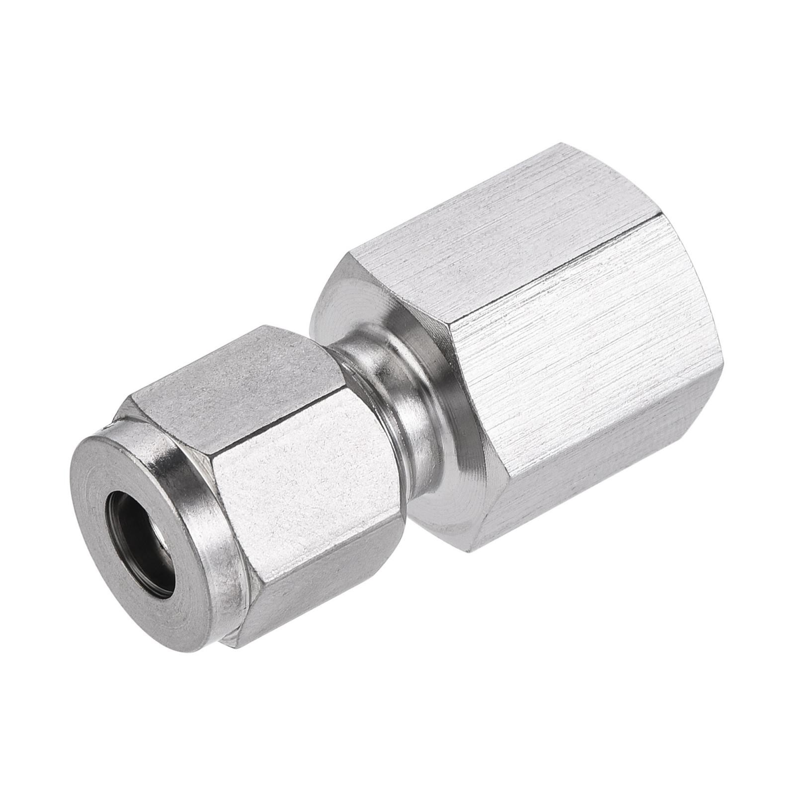Compression Tube Fitting G1/4 Female Thread x 1/4" Tube OD 304 Stainless Steel