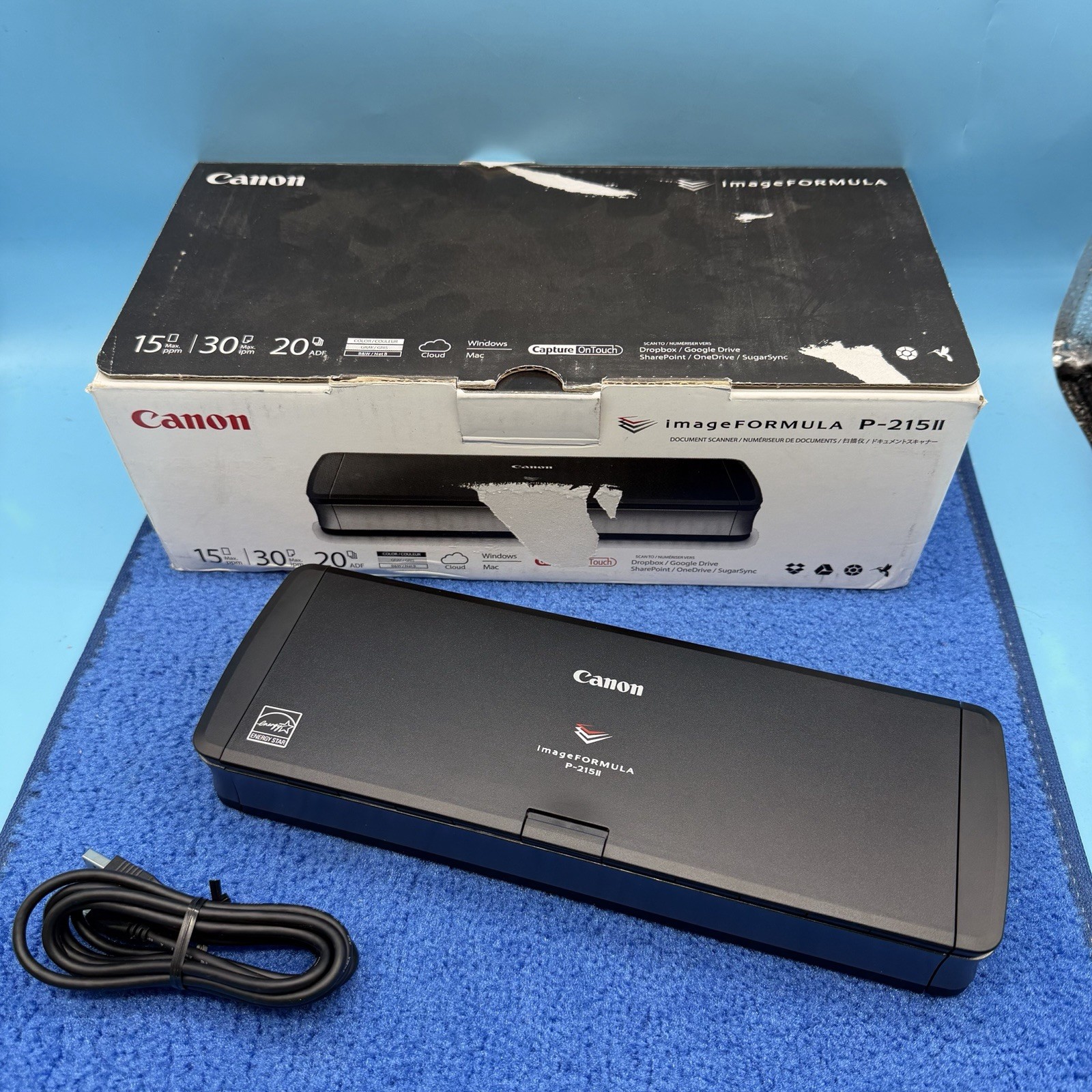 Canon imageFORMULA P-215II Mobile Document Scanner