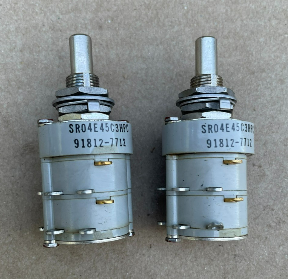 Janco Rotary Switch 2Amp / 115 VAC SR04E45C3HPC, 91812-7712 (Lot of 2)