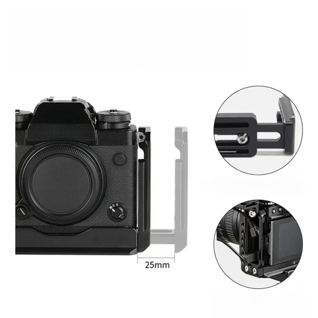 Camera grip L-shaped quick release plate suitable For Fujifilm XT2 XT3 fixture
