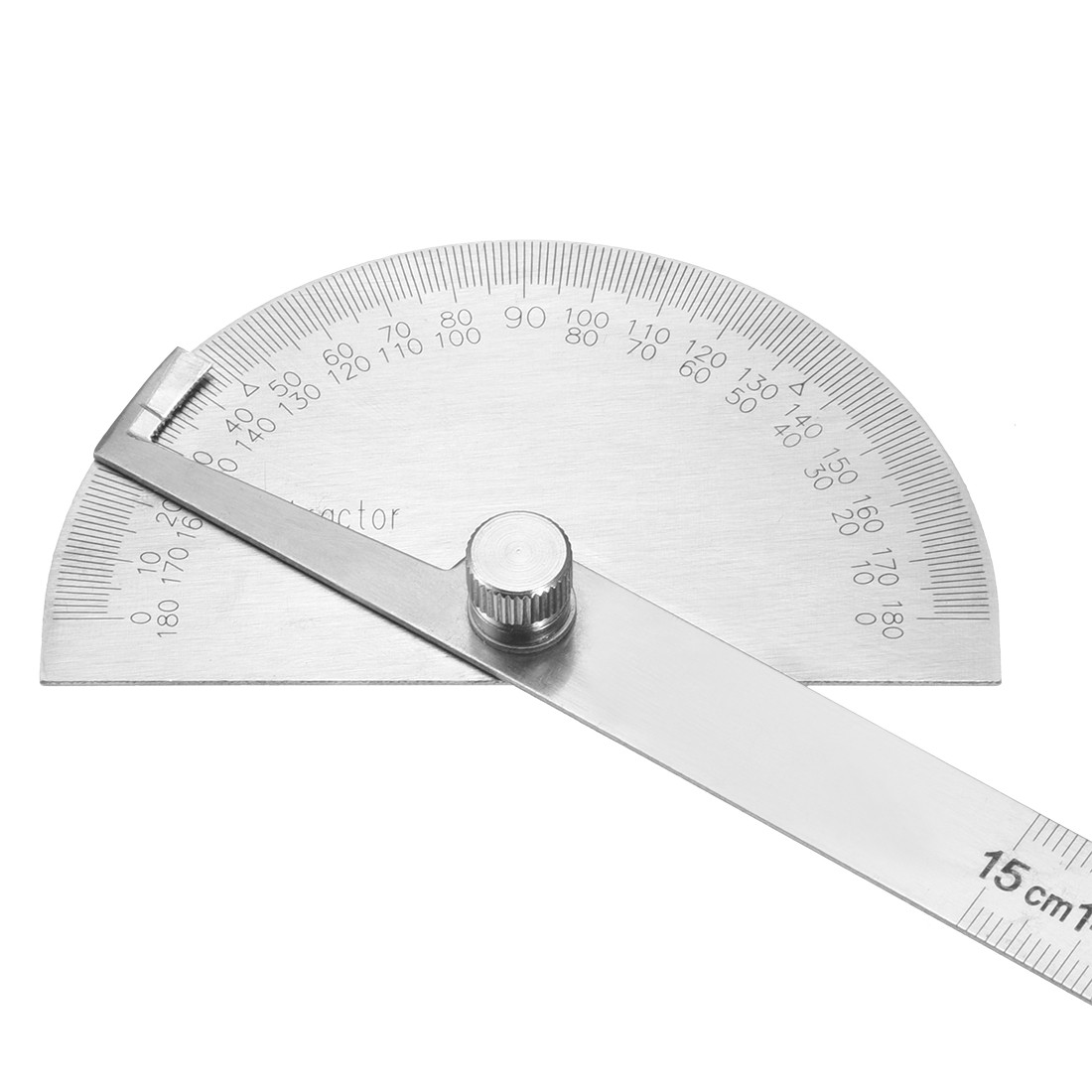 Protractor Ruler Angle Finder Swing Arm Goniometer 180 Degrees 150mm(6")
