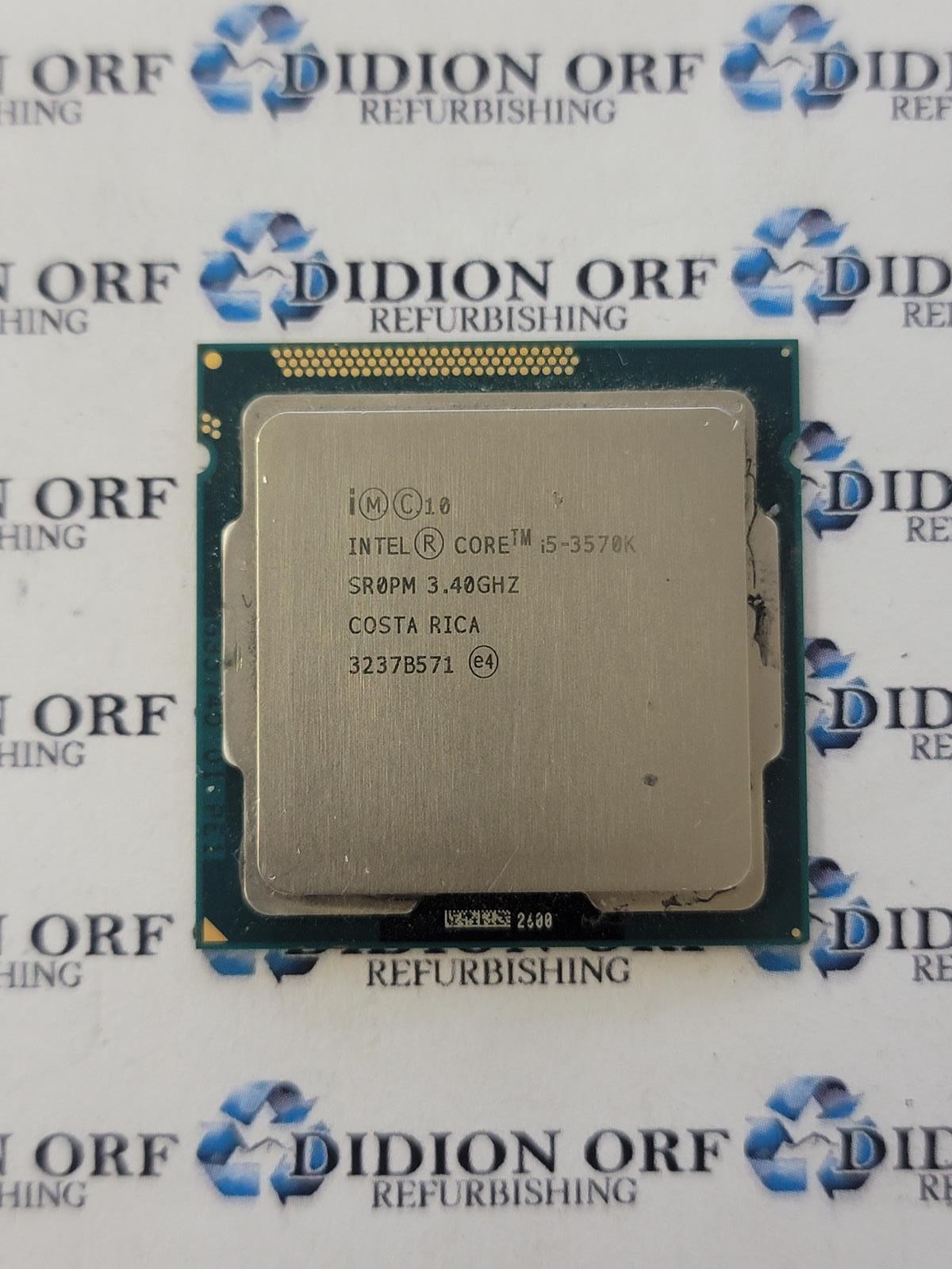 INTEL Core i5-3570K SR0PM 3.40 GHz 6 MB SmartCache 77 W Grade  B SKU 14867
