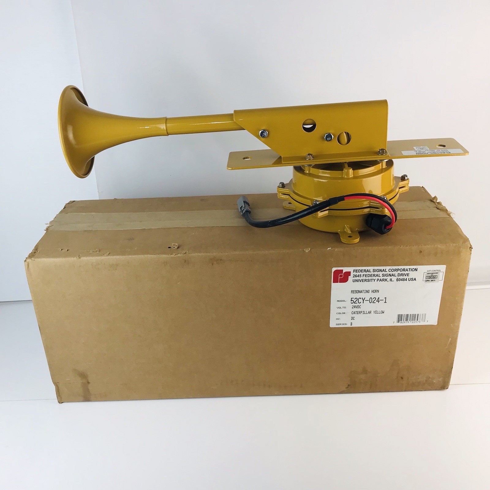 Federal Signal 52C-024-1, SERIES B Resonating Horn 24VDC,  AMPS 4.0, 146-5804