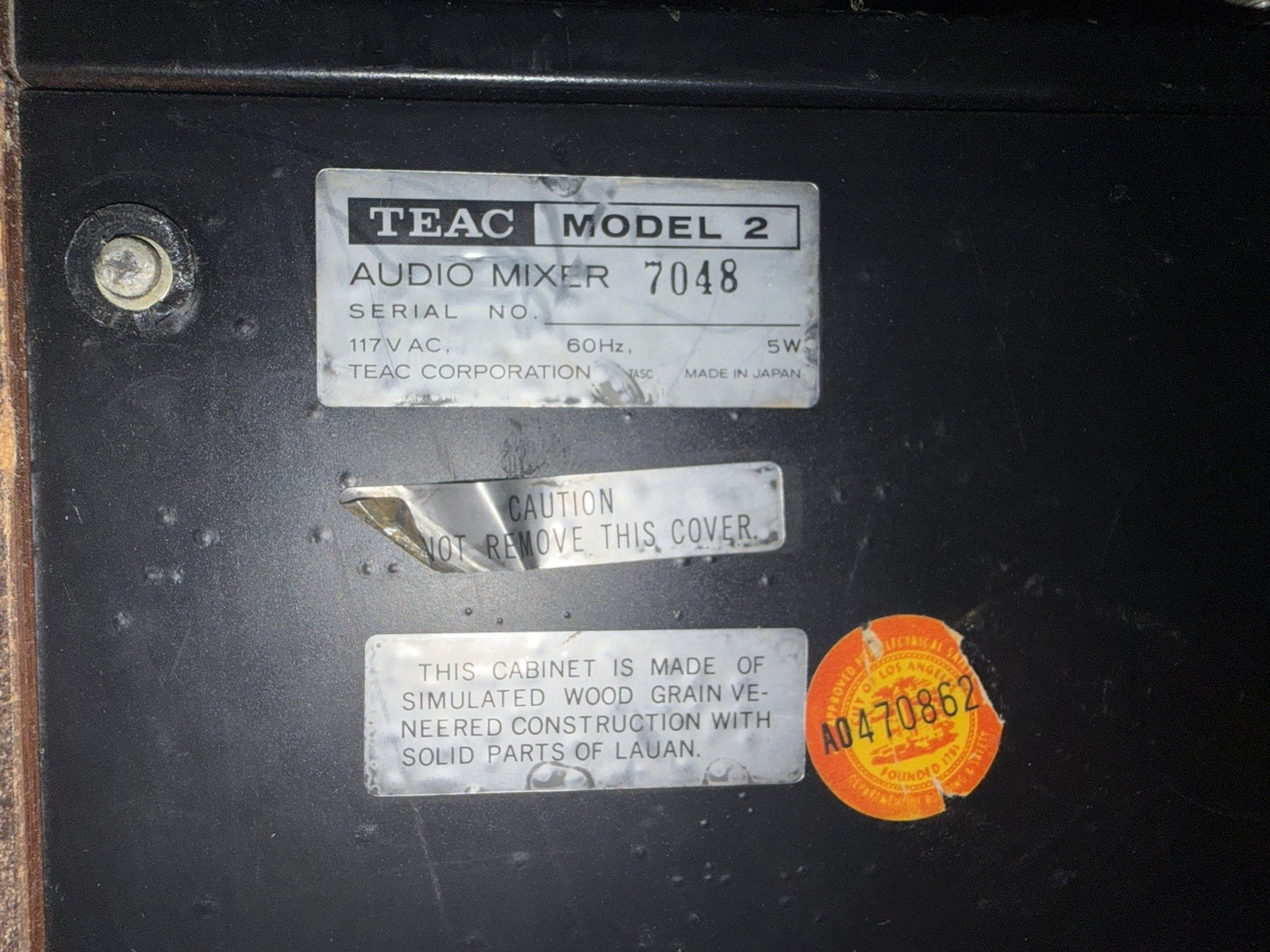Teac Model-2A Audio Mixer Multitrack Series