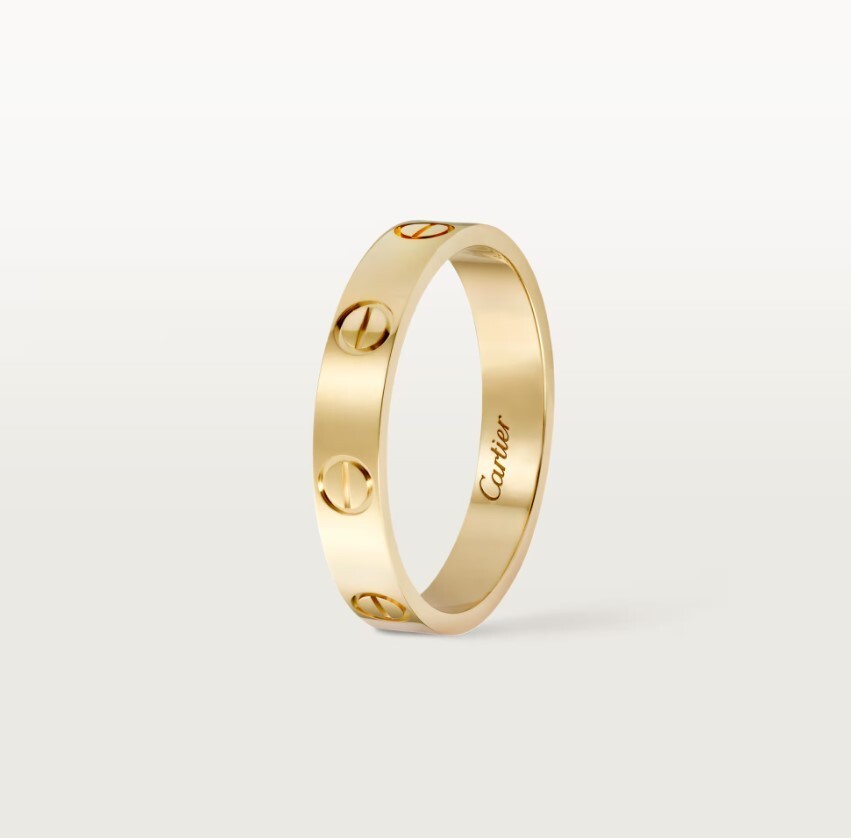 14k gold  Plated band Wedding Ring gift for husband wife