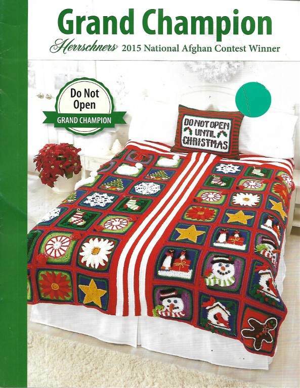 NEW HERRSCHNERS 2015 NATIONAL AFGHAN CONTEST WINNER DO NOT OPEN L@@K!!