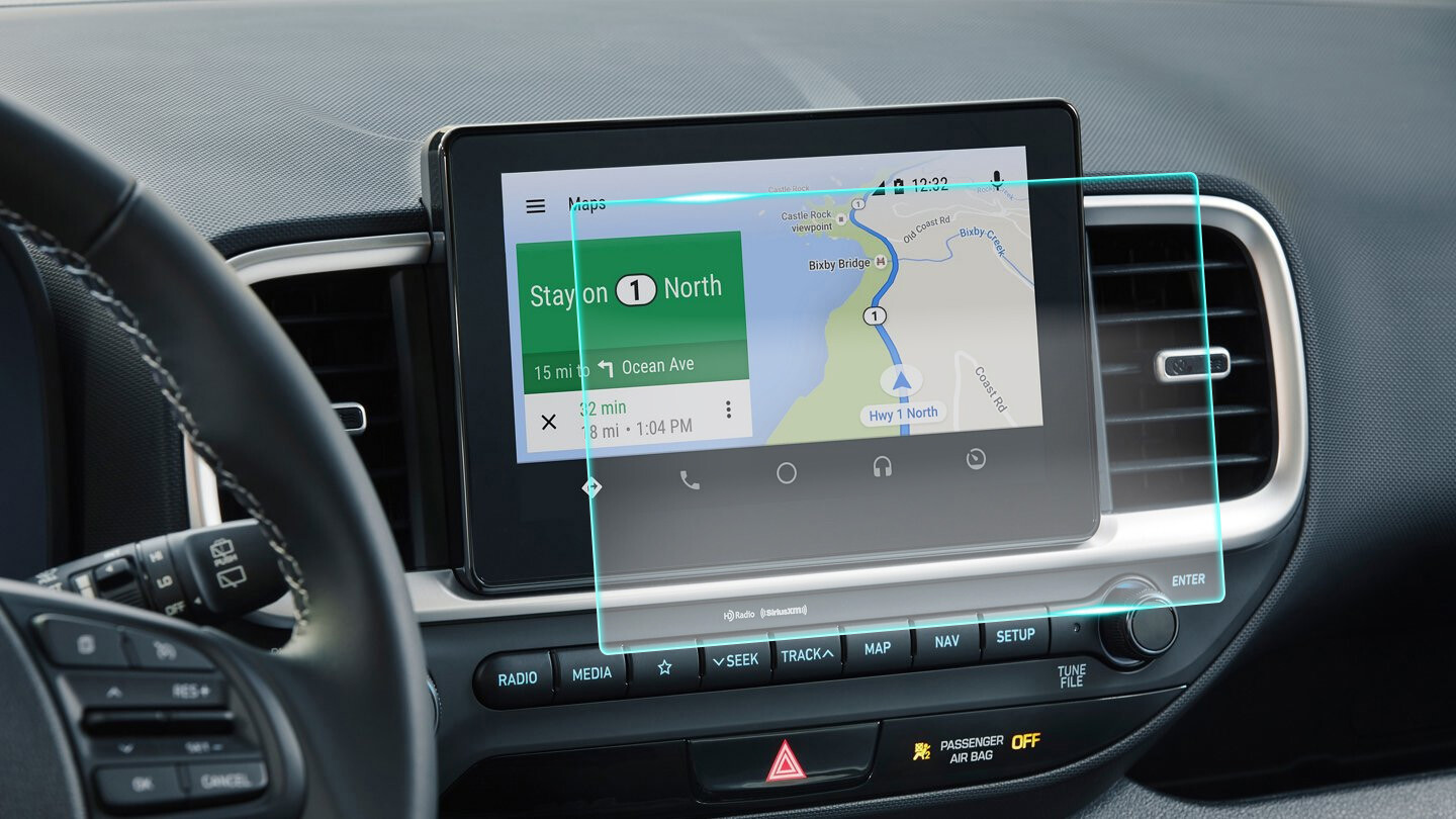 Crystal Clear Screen Protector for 2022 Hyundai Venue Vehicle Navigation