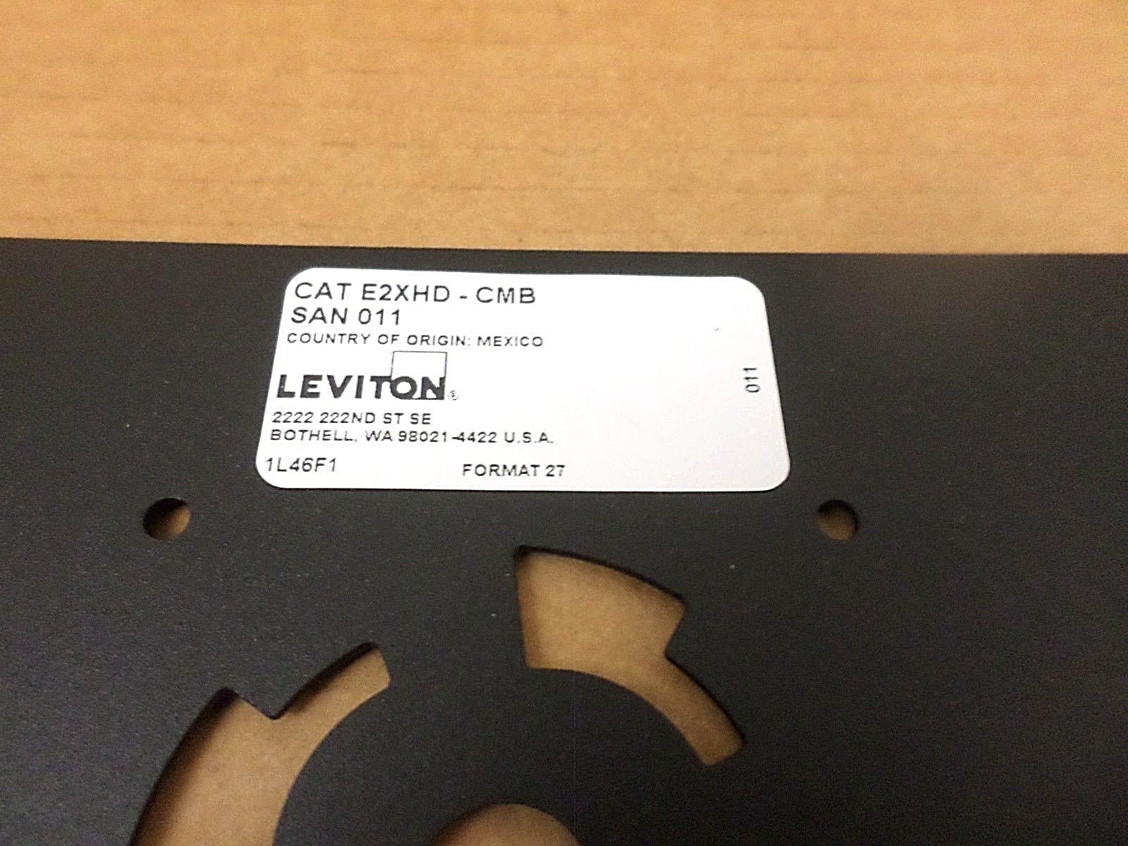 Leviton E2XHD-CMB Rear Cable Manager Black NOS OPEN BOX**