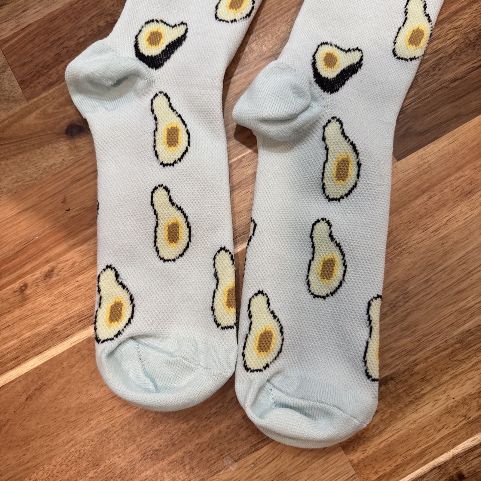 Unisex compression knee socks NEW Avocado Small/Medium light blue stocking