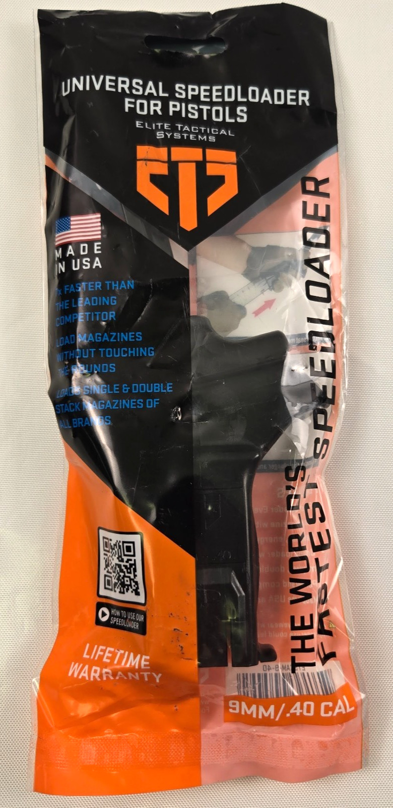 ETS Universal Speedloader Loader 9MM/.40 Caliber Elite Tactical Systems