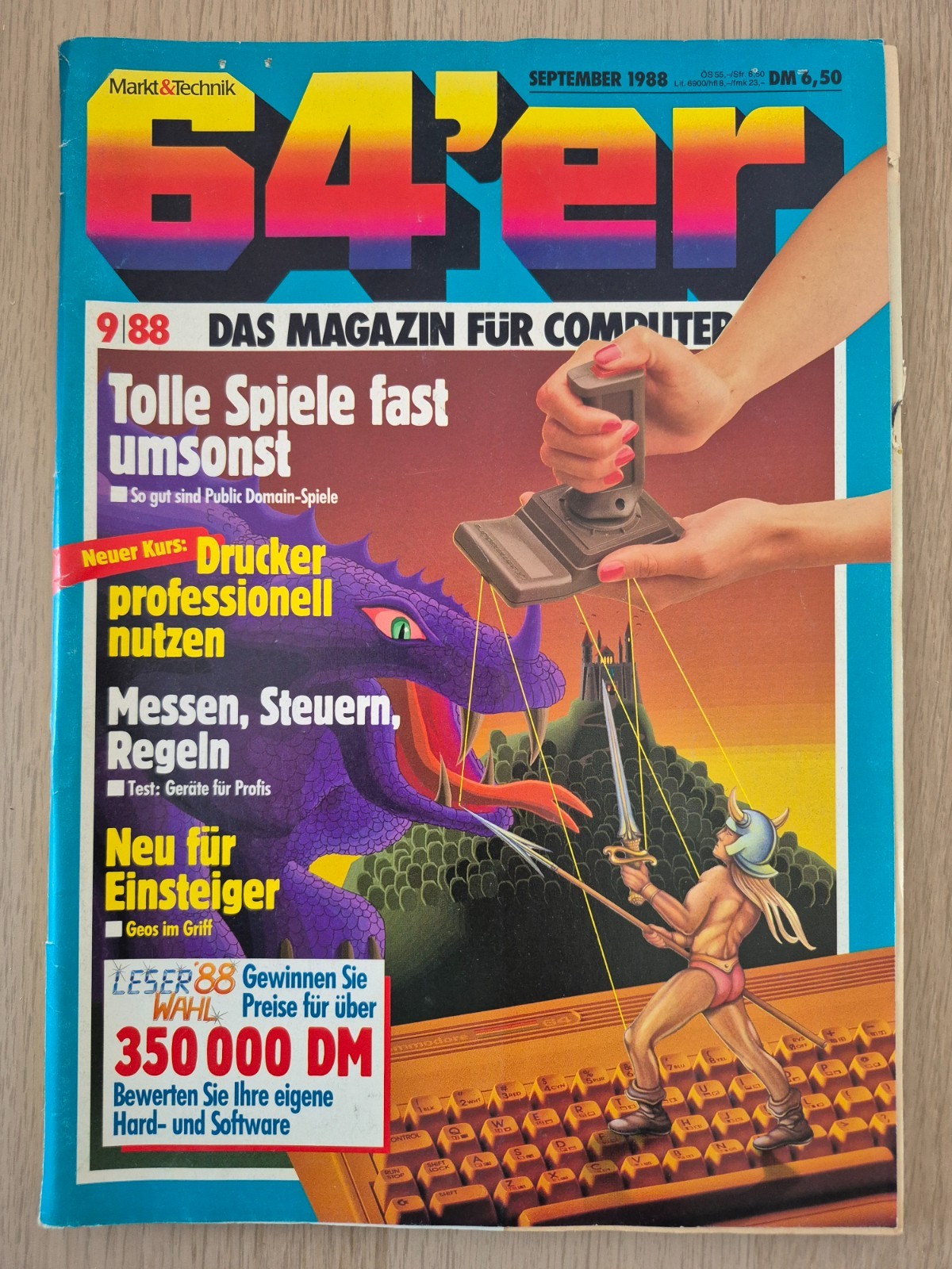 ✅ 64's MAGAZINE Issue 9/88 ⭐ Commodore C64 / C128 ⭐ Magazine 64's ⚡️