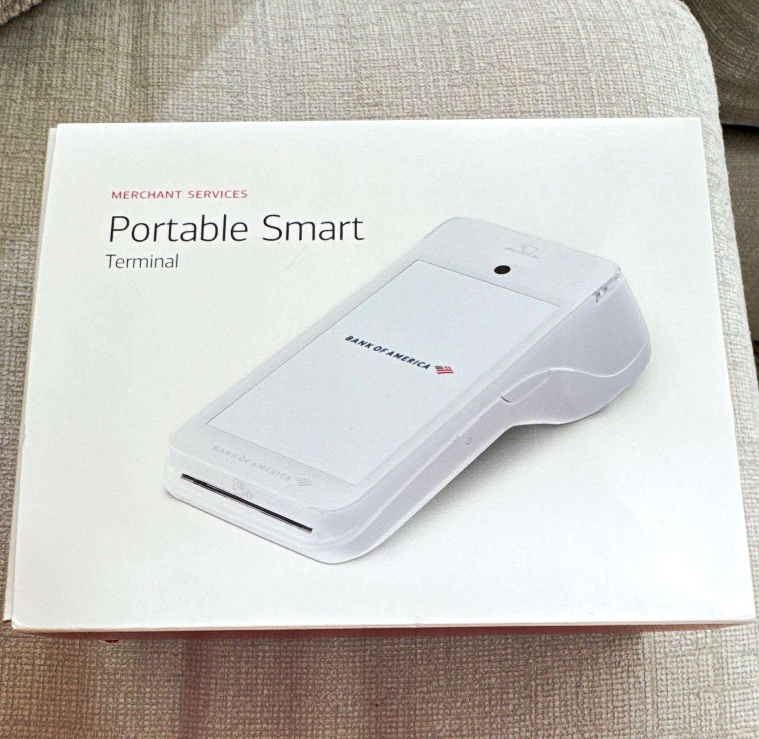 Bank of America Portable Smart Credit Card Terminals Merchant Services Terminal