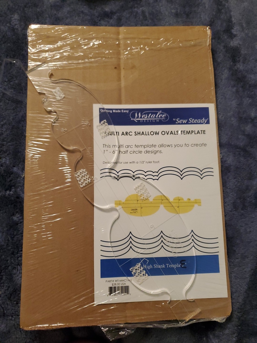 Westalee Sew Steady Multi Arc Shallow Ovals Template