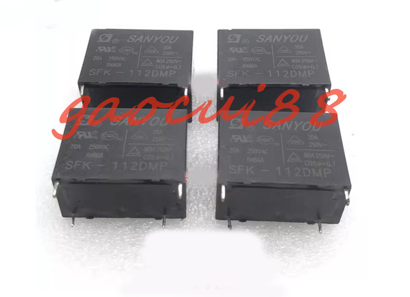 2PCS SFK-112DMP SFK112DMP 12VDC 20A 4 pins SANYOU Relays NEW FREE SHIPPING