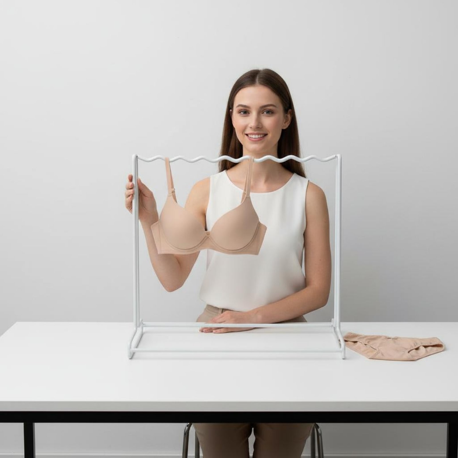 Tabletop Bra Display Stand Minimalist Design Underwear Display Rack