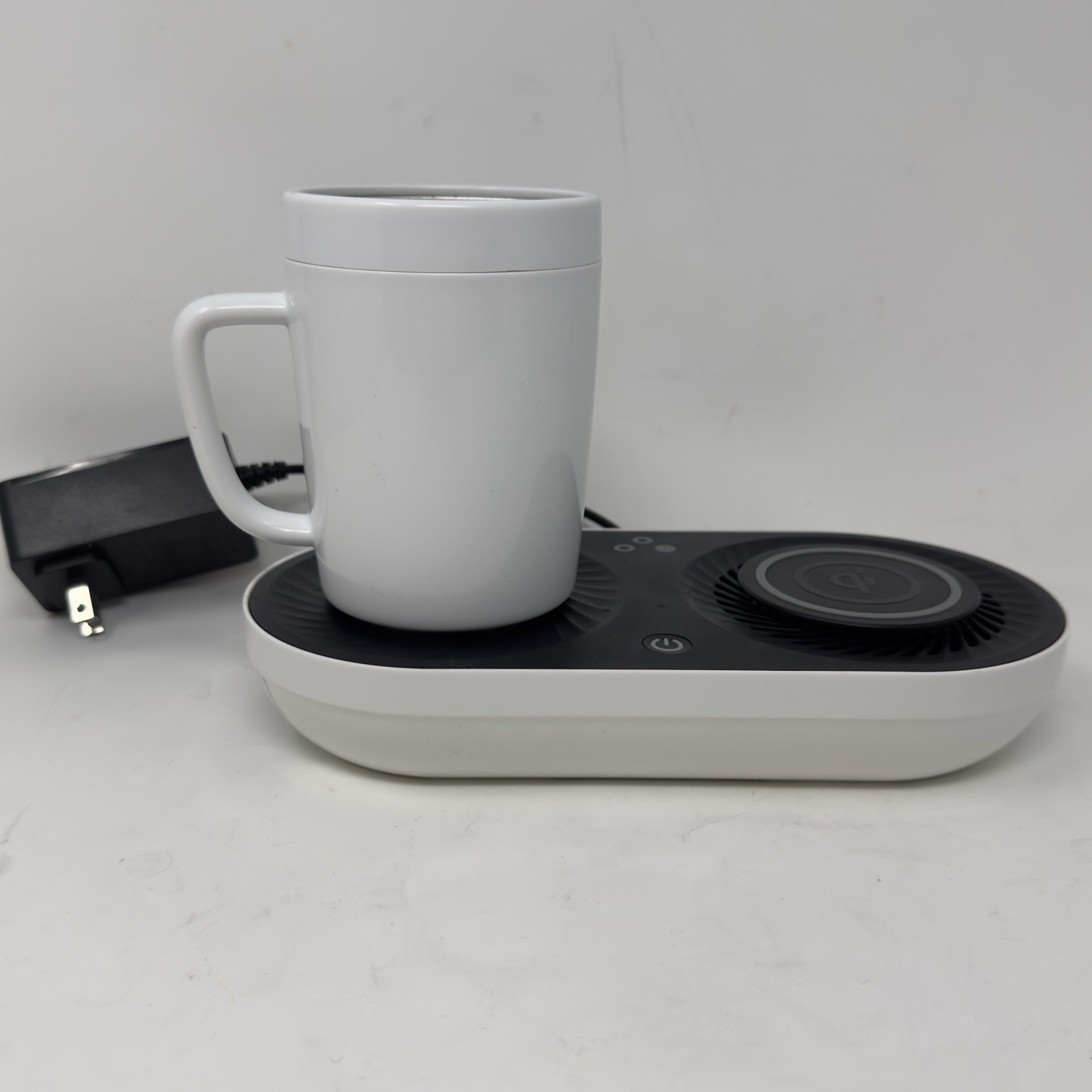 NoModo 16VW-800 Qi Charging Dock Coffee Mug Warmer & Drink Cooler With Mug