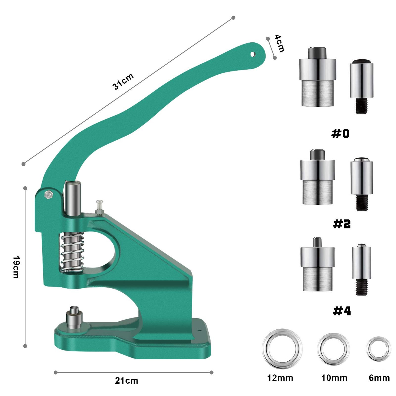 Eyelet Pliers Set Riveter Machine Eyelet Press Eyelet Machine Professional Rivet...