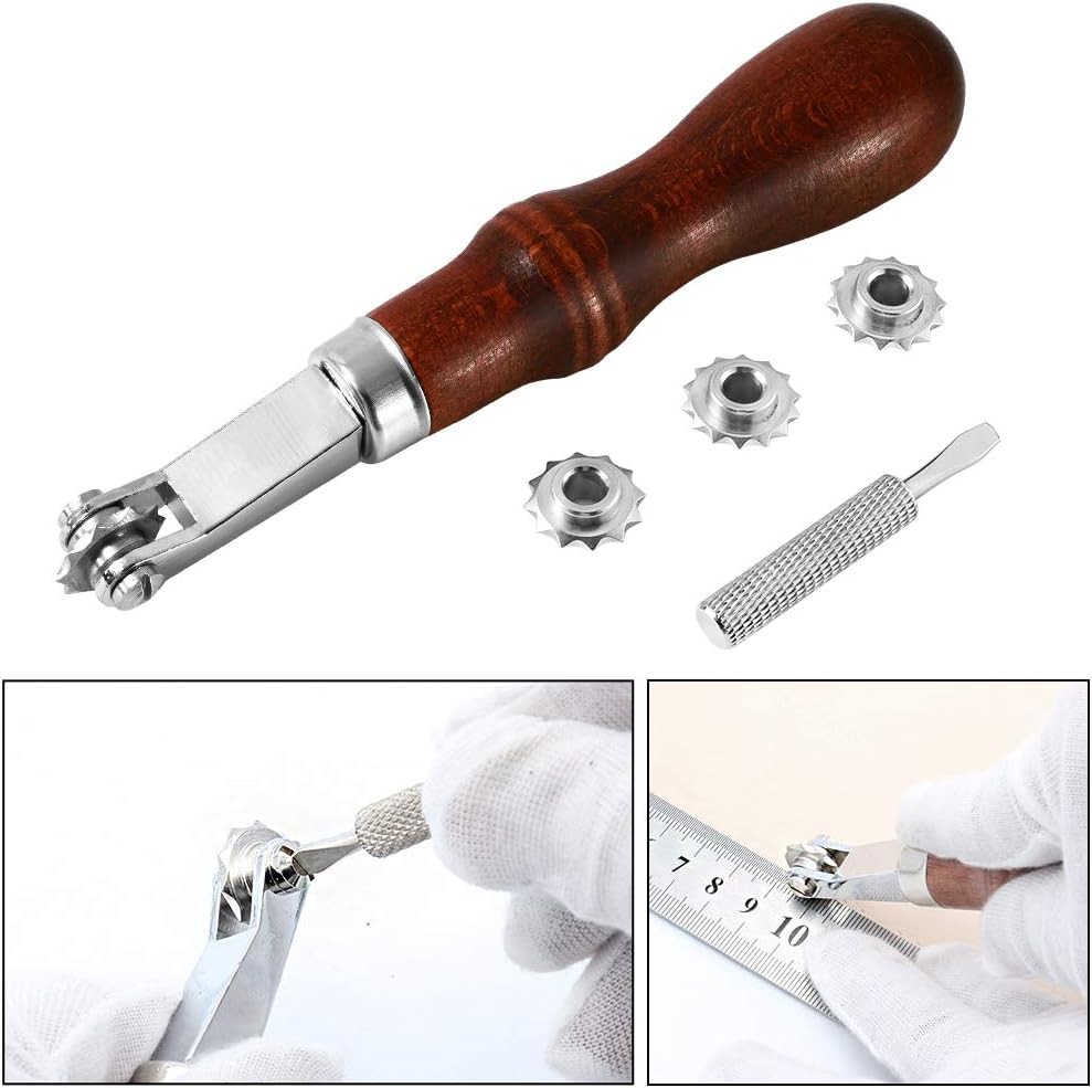 Leather Craft Sewing/Stitch Spacer Stitching 4 Wheels Marker Leathercraft Spacer