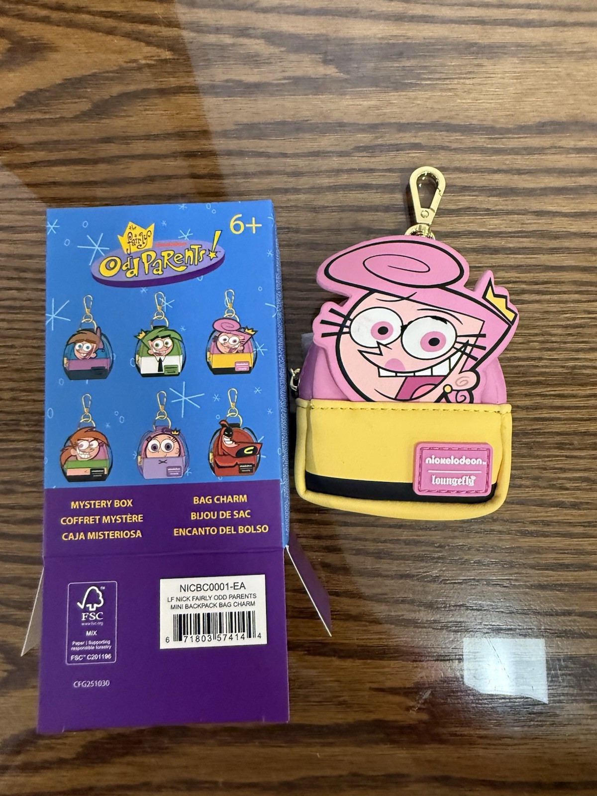 The Fairly OddParents Exclusive Cosplay Mystery Mini Backpack Keychain -Wanda