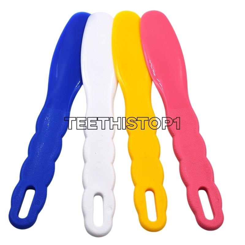 4 Pcs Dental Lab Plastic Mixing Spatula Impression Material Alginate 4 Colors