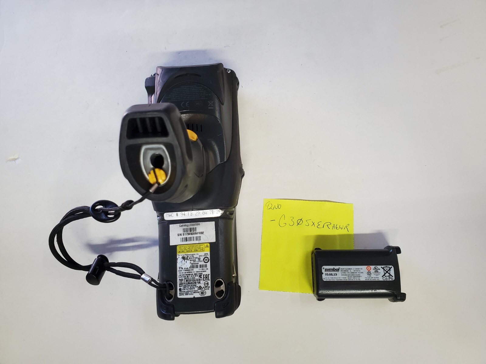 USED Symbol MC92N0-G30SXERA6WR Barcode Scanner, TESTED WORKING