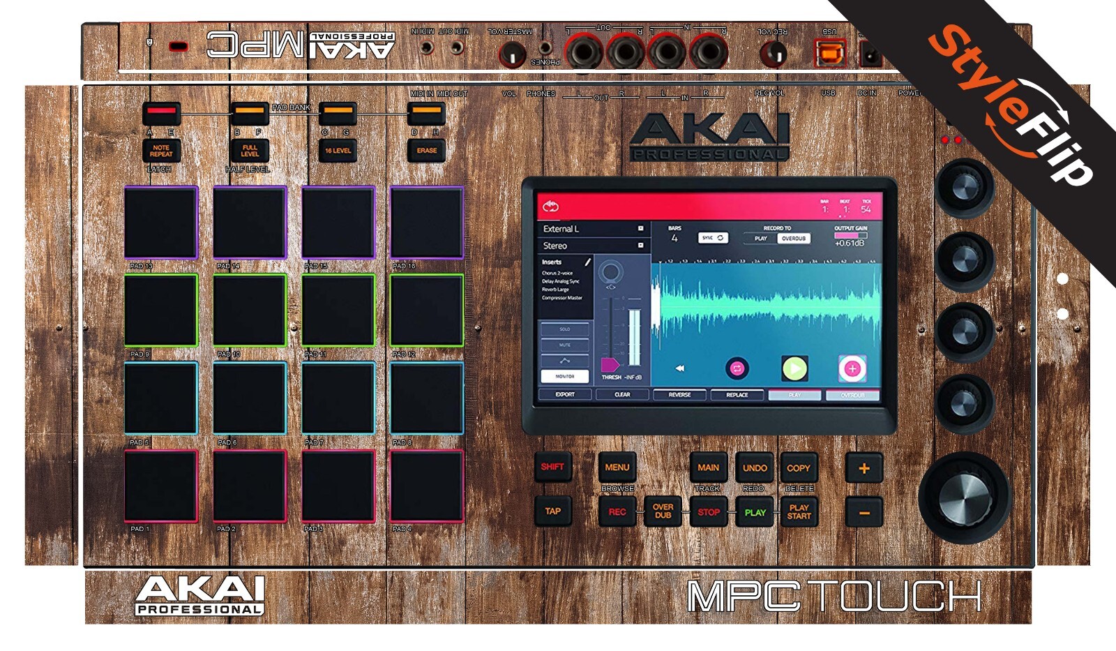 Akai MPC Touch  | Wood 1 | Protective Decal | StyleFlip Skins