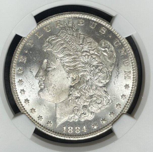 1884-O MORGAN SILVER DOLLAR ~ NGC - MS 63 ~BEAUTIFUL COIN~ REF#87-016