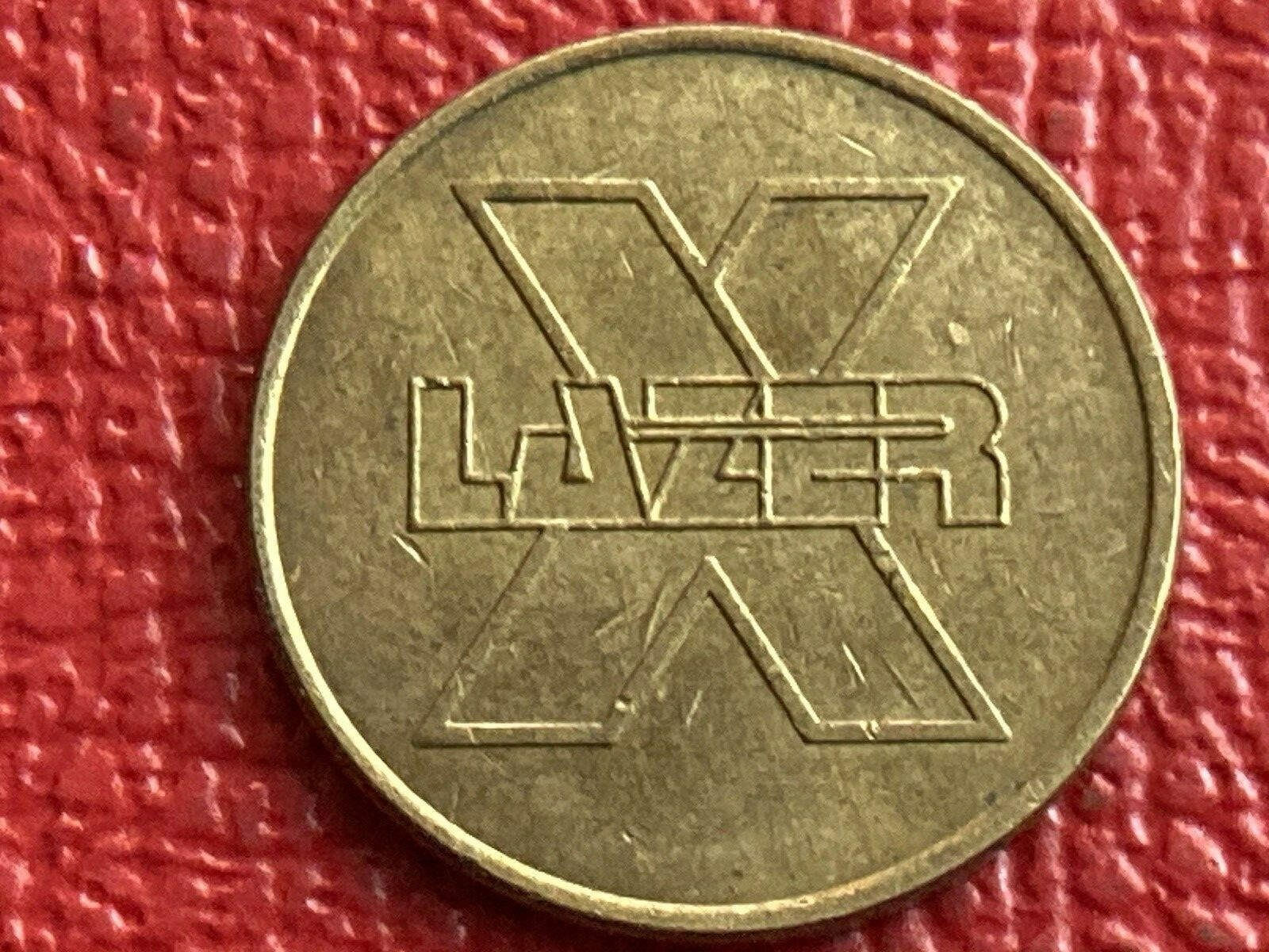 Vintage Lazer X Game Token Arcade Laser Tag