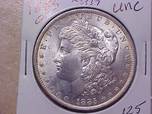 1885 o Morgan Silver Dollar unc NICE  (x3337)