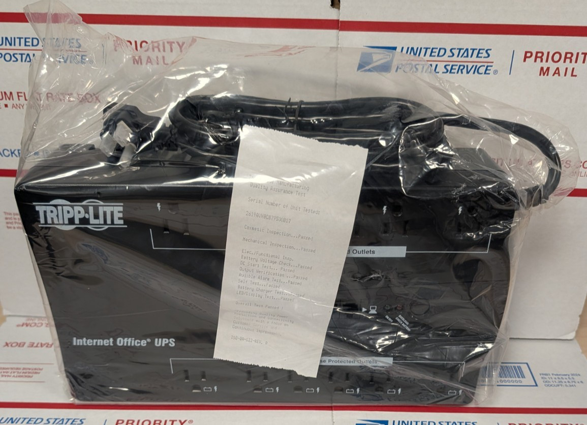 (OPEN BOX!) Tripp Lite UPS: 750VA  120V INTERNET750U battery backup (NO BOX!)
