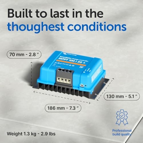 SmartSolar MPPT Solar Charge Controller (Bluetooth) - Charge 100V, 50A