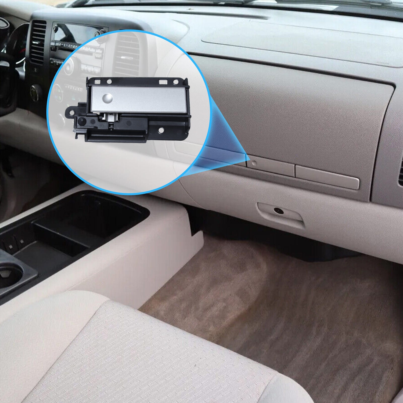 Upper Compartment Glove Box Latch Handle For Chevy 07-13 GMC Silverado Sierra