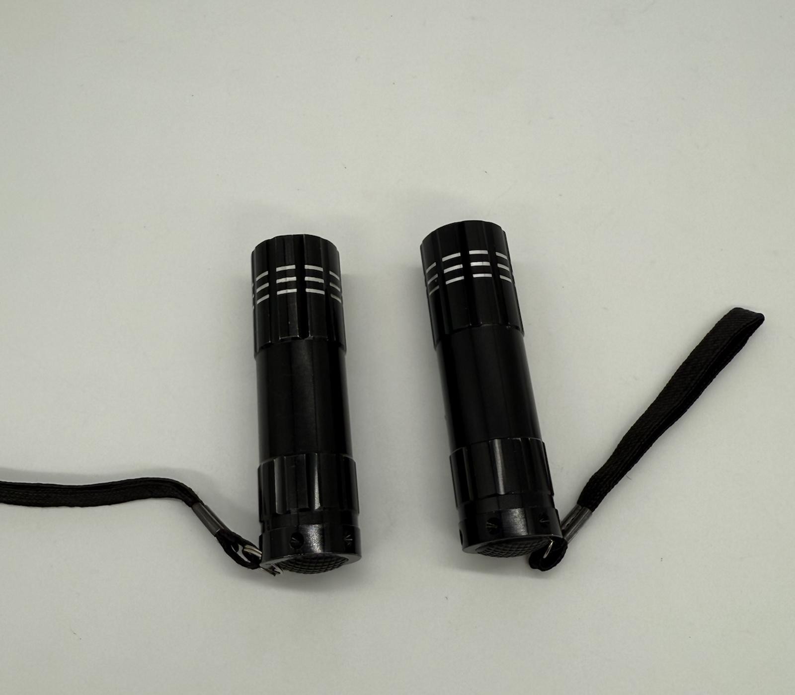 Compact Dual LED Flashlights with Lanyards