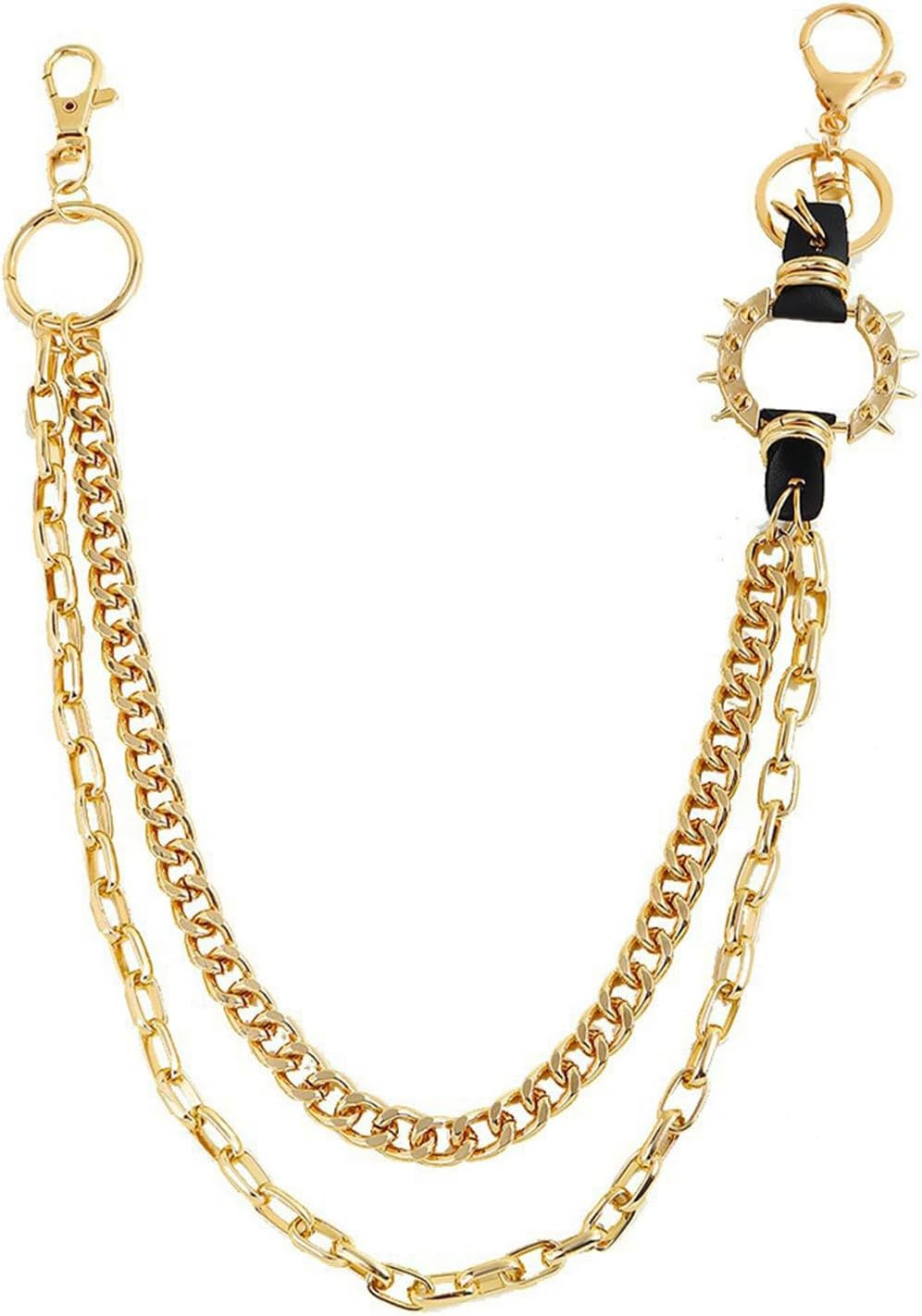 Unisex Punk Chains for Pants, Heavy Duty Belt Chains Hip Hop Trousers Jeans Chai
