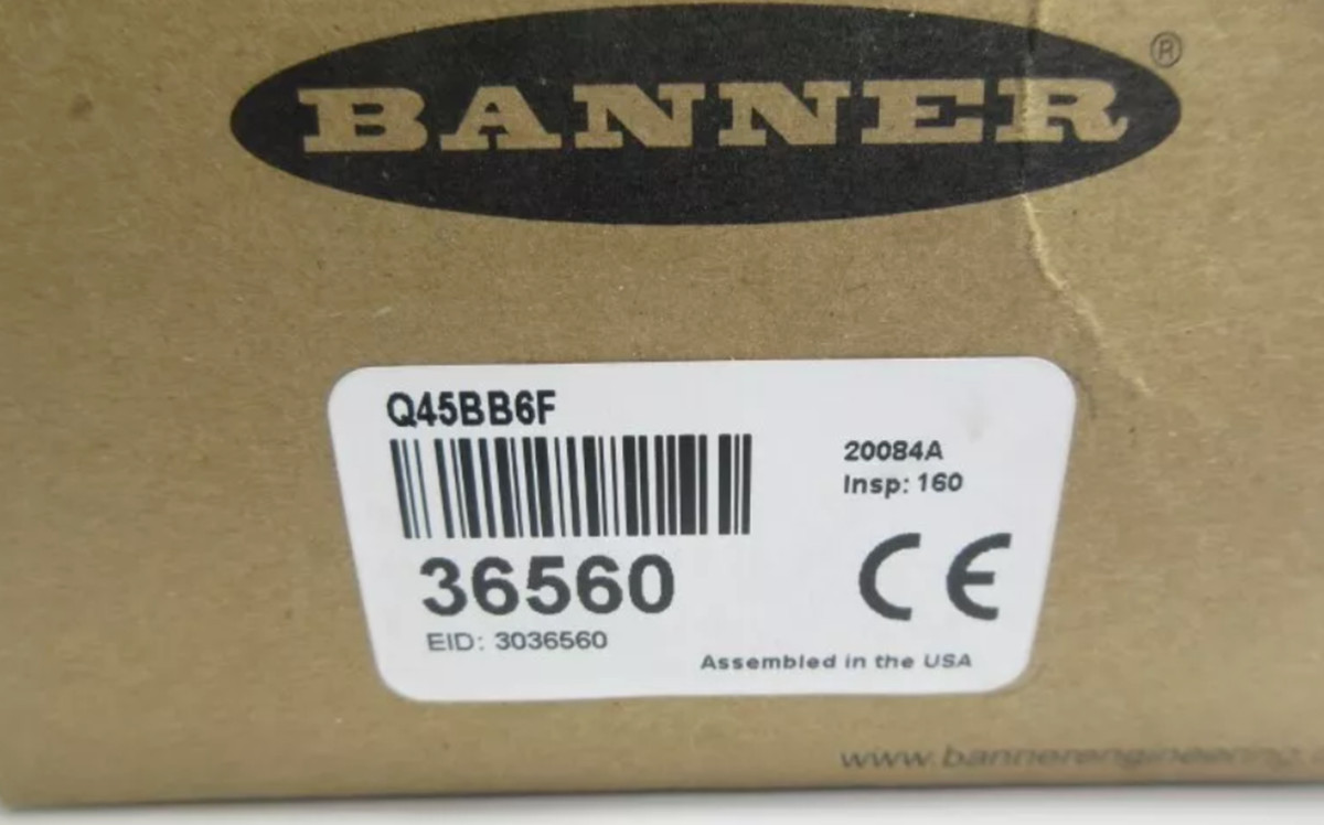 New In Box Banner Q45BB6F Photoelectric Sensor