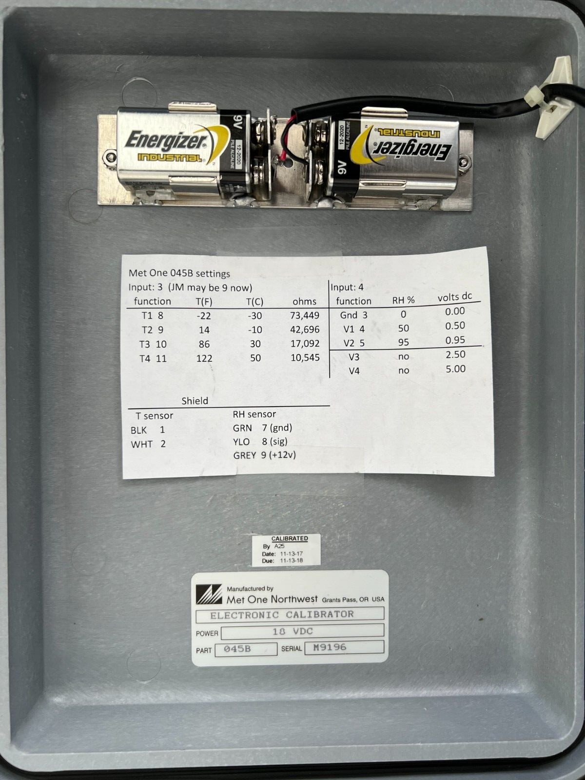Met One 045B Electronic Calibrator / Simulator