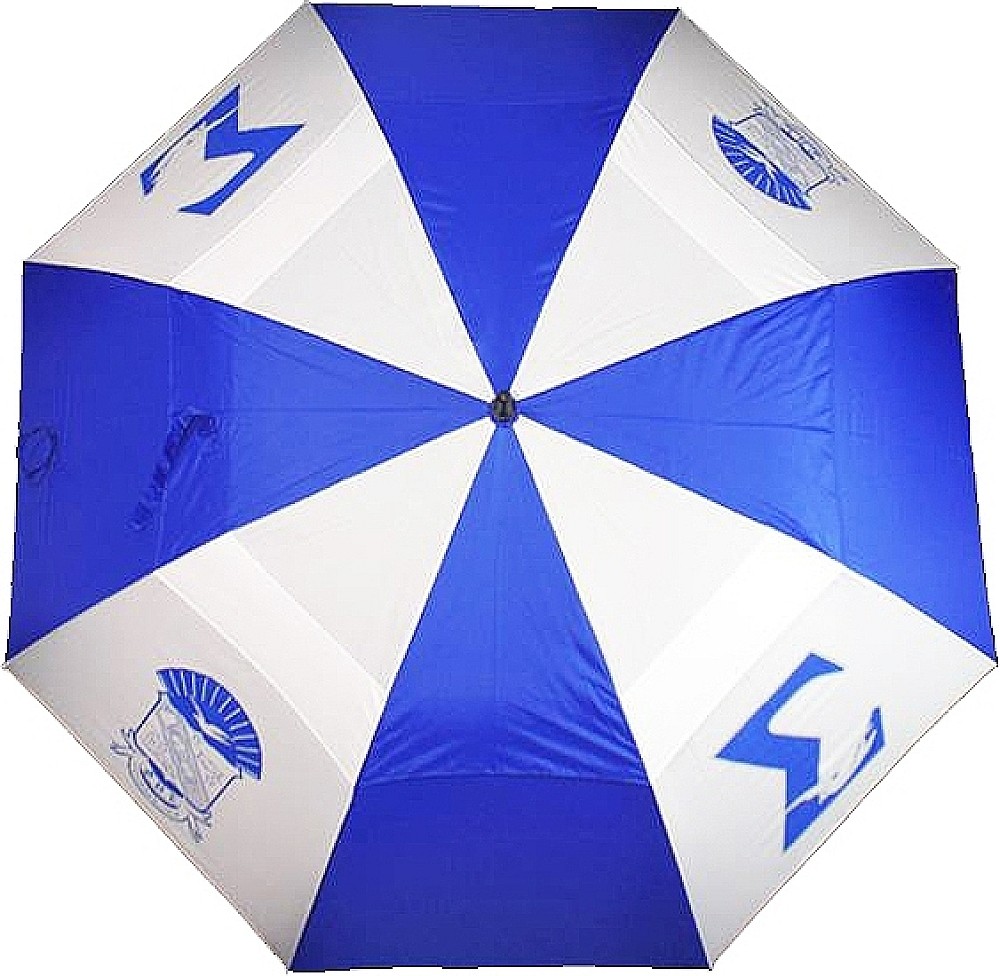 Phi Beta/Β Sigma Wind Resistant Auto Open Jumbo Umbrella [Blue/White - 30"]