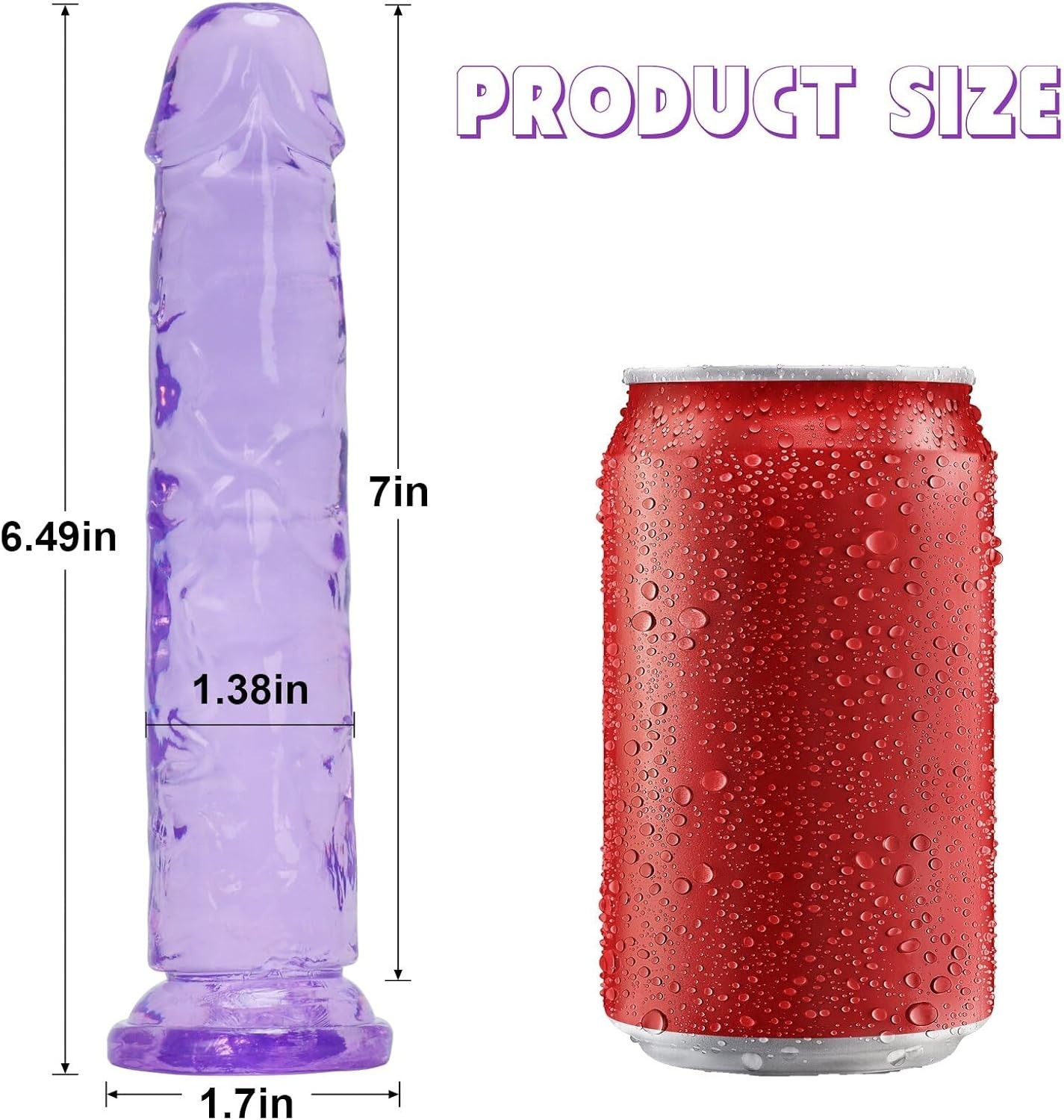 7 Inch Jelly Dildo Ideal for Beginners Discreet Packaging Great Gift Option