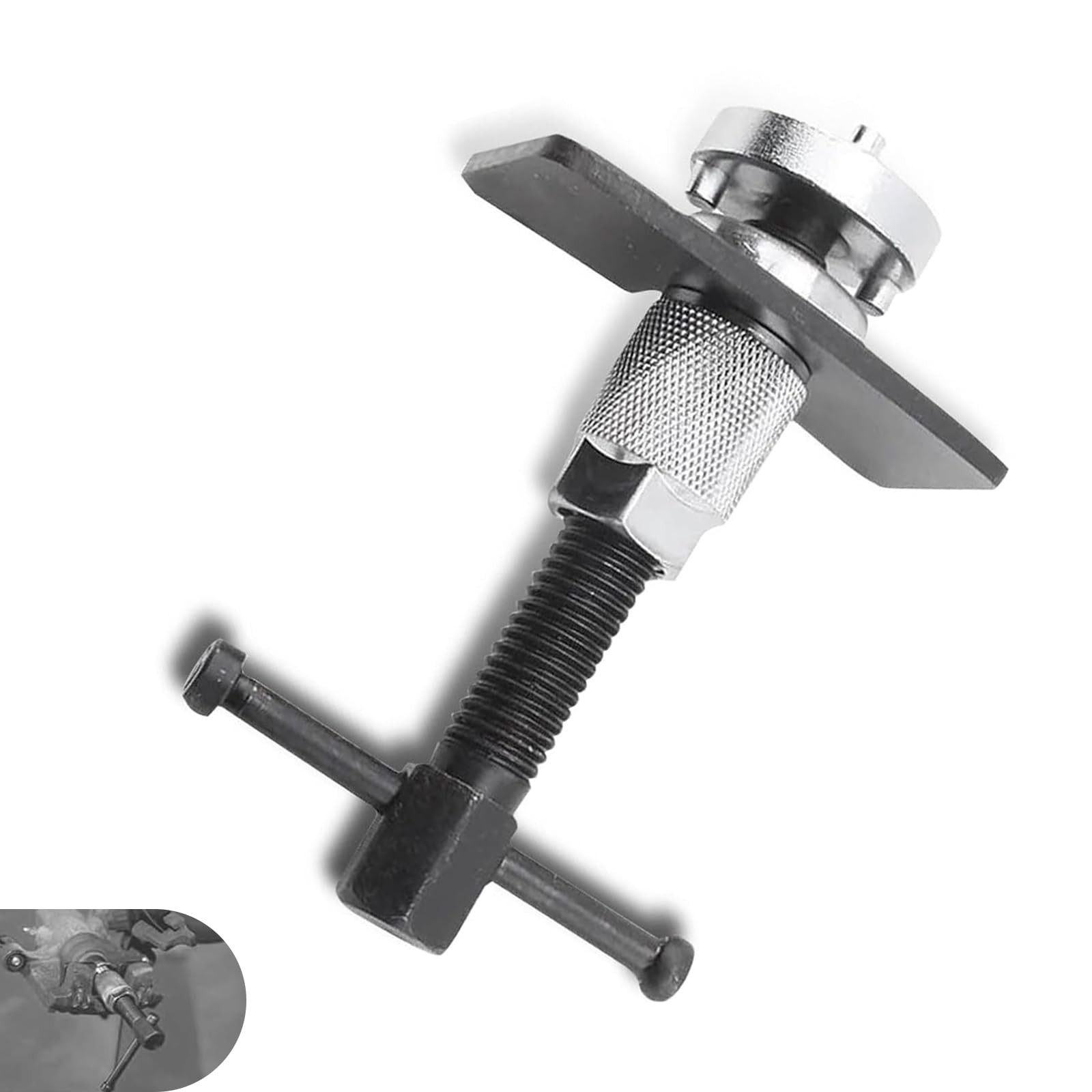 Shakas Pack of 1 Car Brake Pad Replacement Tool - Alloy Disc Silver
