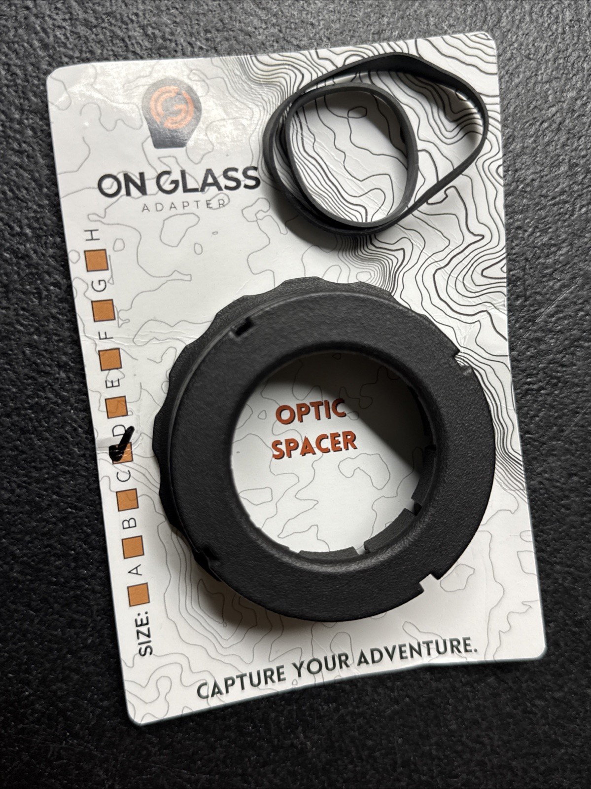 ON GLASS OPTIC SPACER DELTA 1.85" - 1.94"