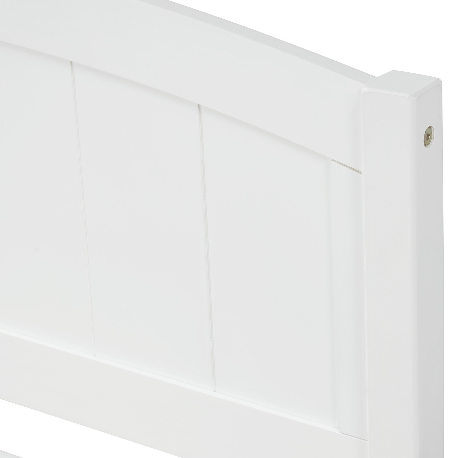 Twin size Platform Bed with Trundle White
