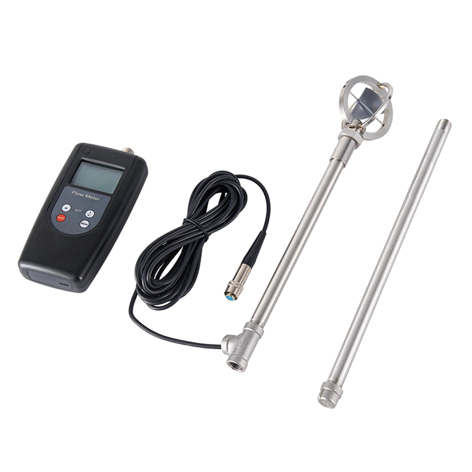FM-100V5 Portable Velocity Flow Meter Flowmeter Water Velocity Meter Speed Range