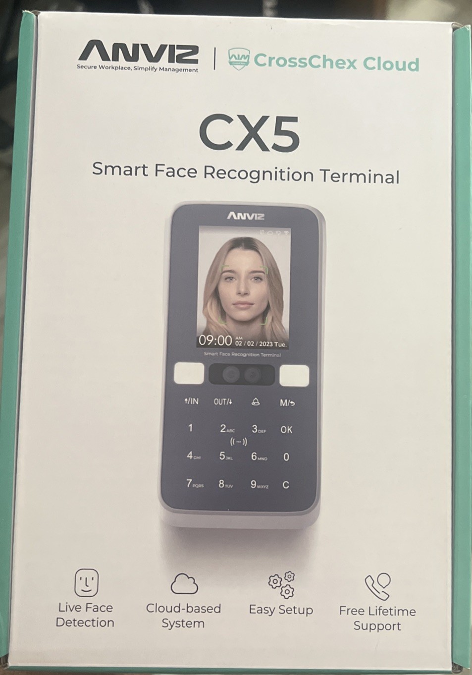 Time Clocks for Employees Small Business - CX5 Clock in and Out Machine - Fac...