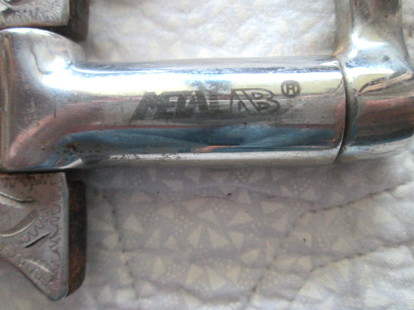 4 3/4" METALAB SILVER MOUNTED BROWN IRON SPRING LOADED CORRECTION BIT