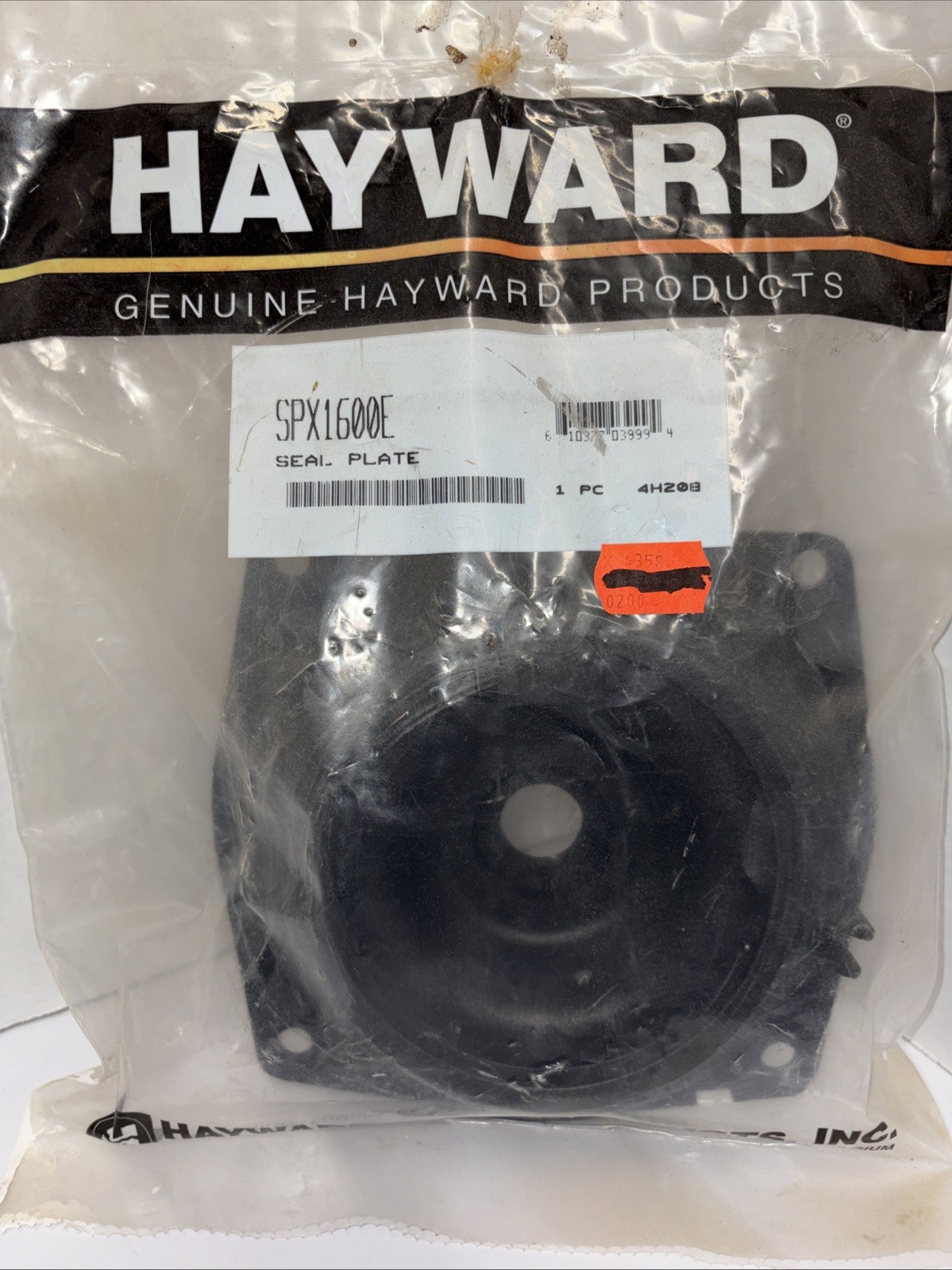Hayward Seal Plate Part# SPX1600E