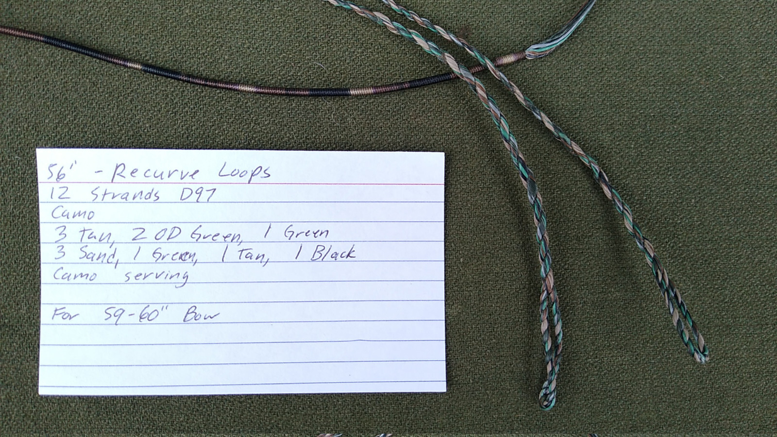 D97/"Fast Flight" Flemish Twist Bow String - PRE-MADE, ready to ship