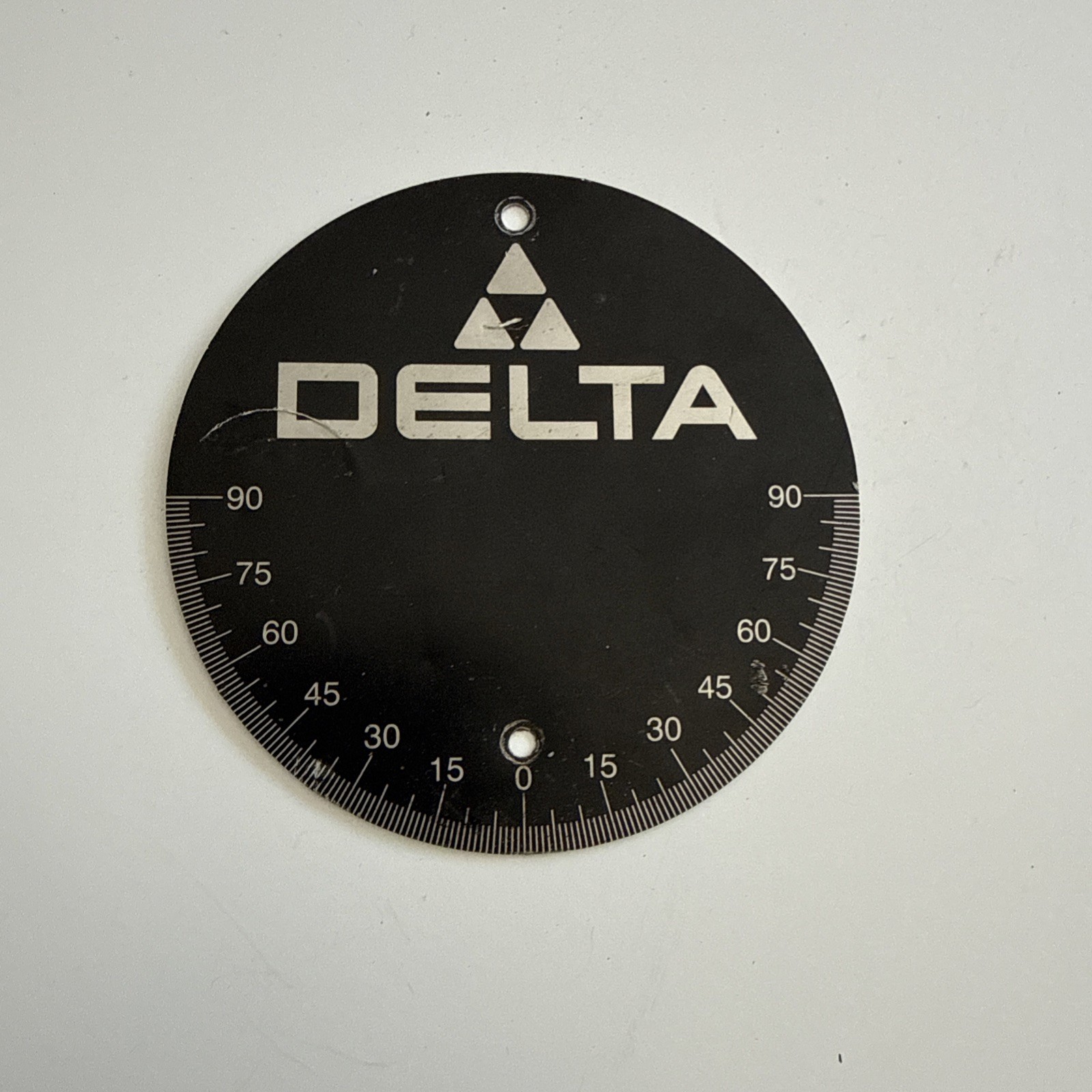 Delta Radial Saw Angle Indicator Name Plate 4”