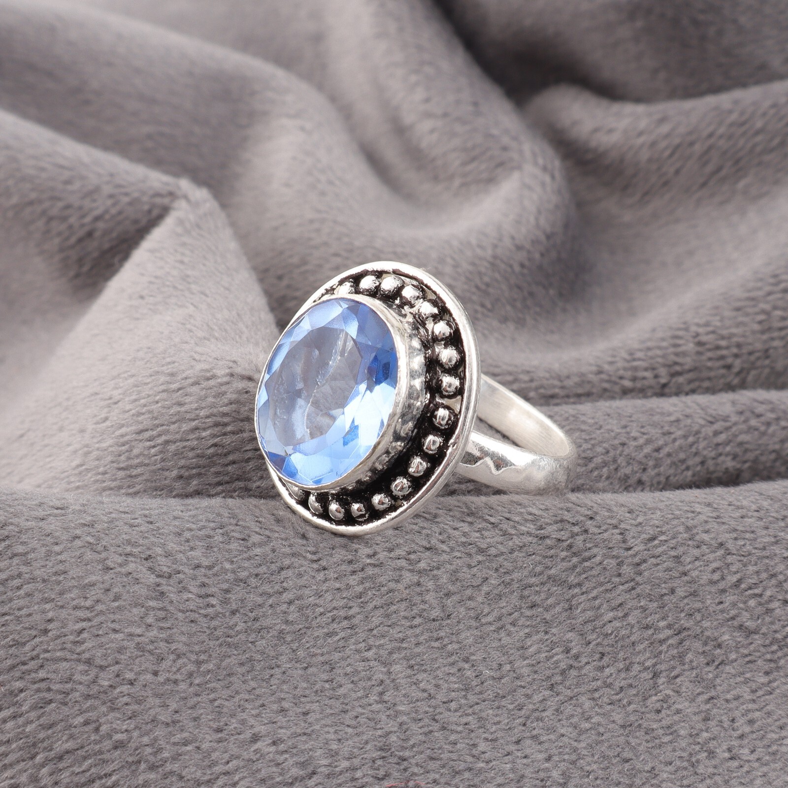 Tanzanite Gemstone 925 Sterling Silver Ring Handmade Jewelry Ring For Gift